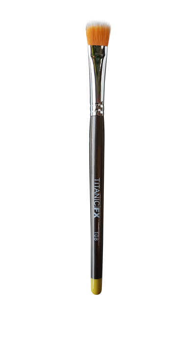 Titanic Pro-FX Brush 108 - Medium Flat Duo-Fibre Stipple Brush - The Makeup Armoury